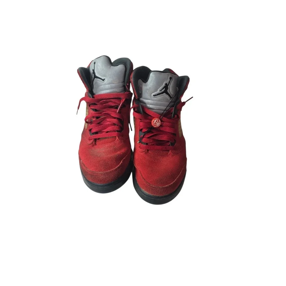 Nike Air Jordan 5 Retro 'Raging Bull' DD0587-600 Size 9.5 Red Suede COA